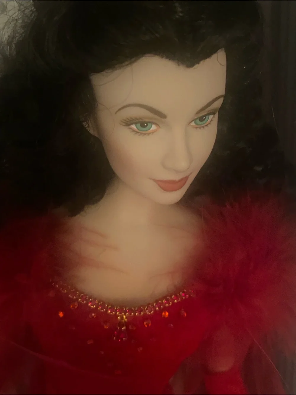 Franklin Mint scarlet O’Hara gone with the wind wardrobe box doll & accessories